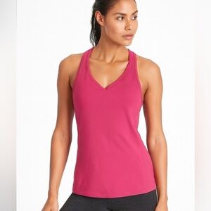 Gap Body NWT Pink Racer Back Top with Built-In Bra Size Large